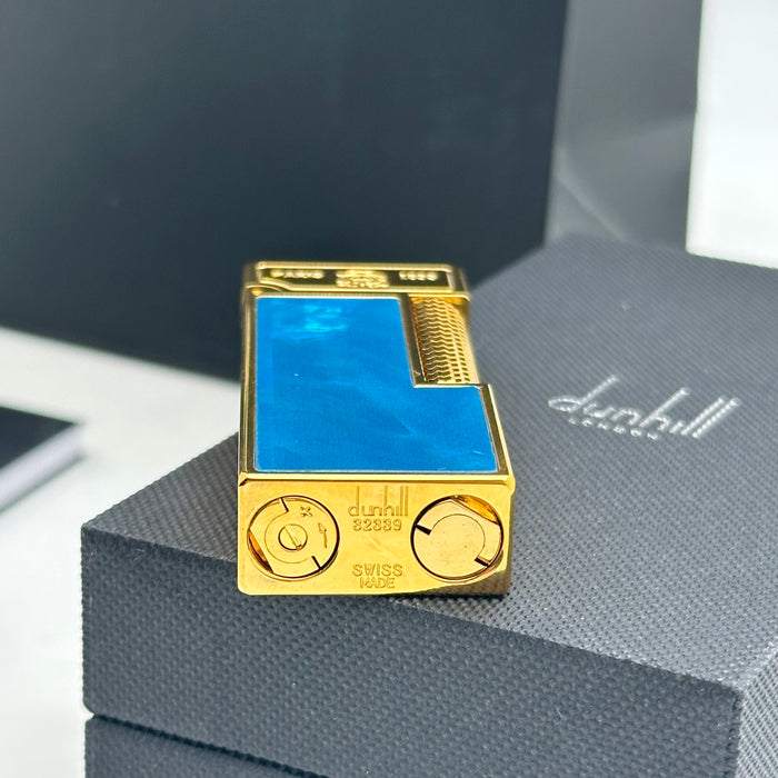 Dunhill Blue Mother of Pearl Gold Lighter – Paris 1893 Edition | Swiss Made Luxury
