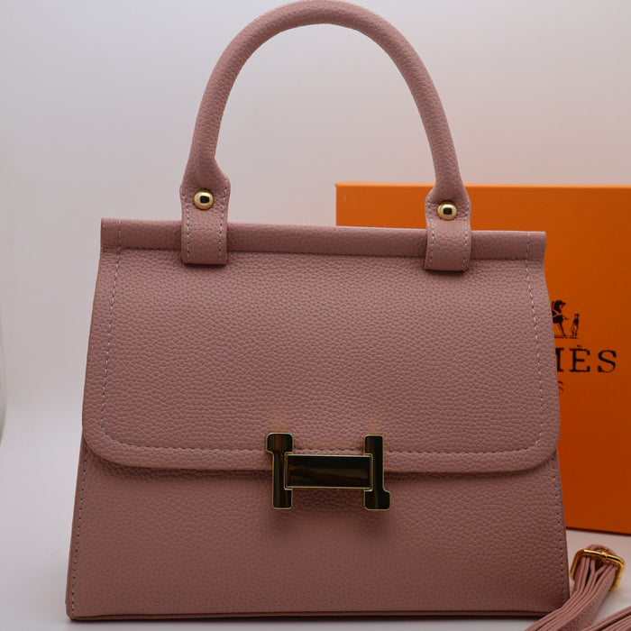 Hermès Togo Leather Handbag with Gold Hardware