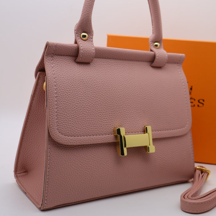 Hermès Togo Leather Handbag with Gold Hardware