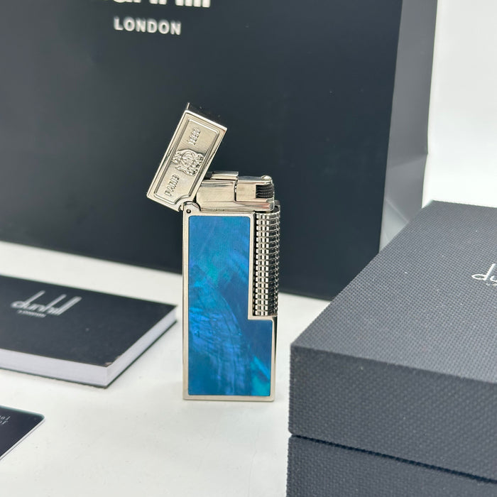 Dunhill Blue Mother of Pearl Silver Lighter – Paris 1893 | Swiss Made Premium Edition