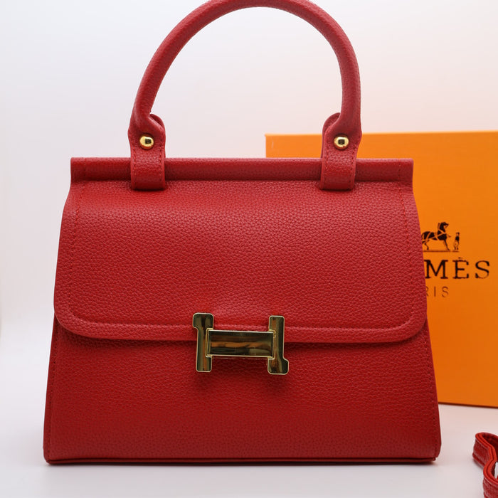 Hermès Togo Leather Handbag with Gold Hardware