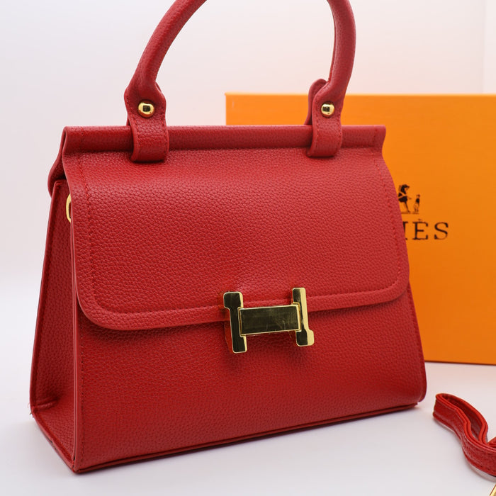 Hermès Togo Leather Handbag with Gold Hardware