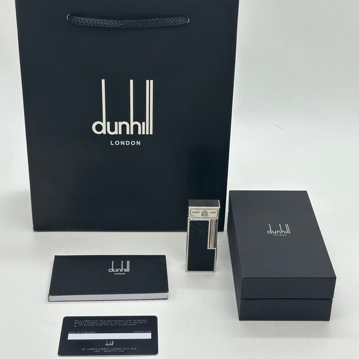 Dunhill Carbon Fiber Black Silver Lighter – Paris 1893 | Swiss Made Luxury Edition
