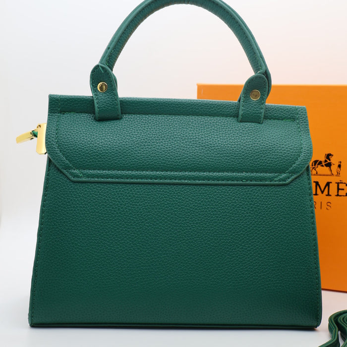 Hermès Togo Leather Handbag with Gold Hardware