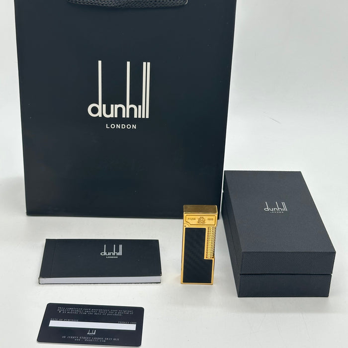 Dunhill Gold Carbon Fiber Lighter – Paris 1893 | Swiss Made Prestige Edition