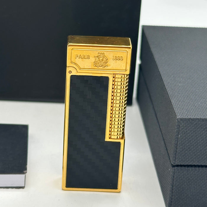 Dunhill Gold Carbon Fiber Lighter – Paris 1893 | Swiss Made Prestige Edition