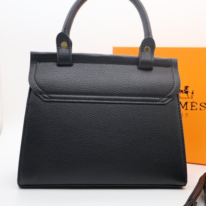 Hermès Togo Leather Handbag with Gold Hardware