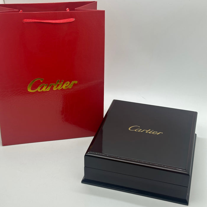 Cartier Luxury Lighter – Burgundy & Gold Signature Edition (Gift Set)
