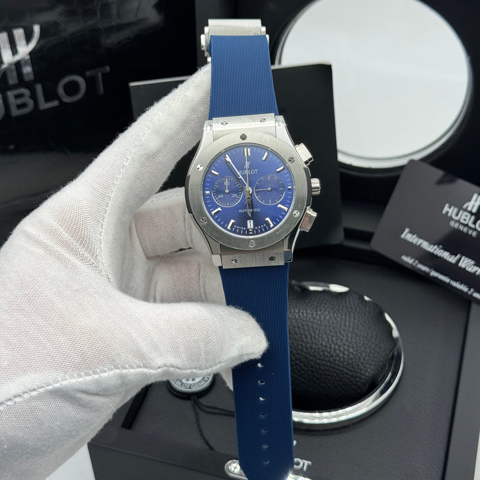 Hublot Classic Fusion Chronograph – Blue Dial | Rubber Strap