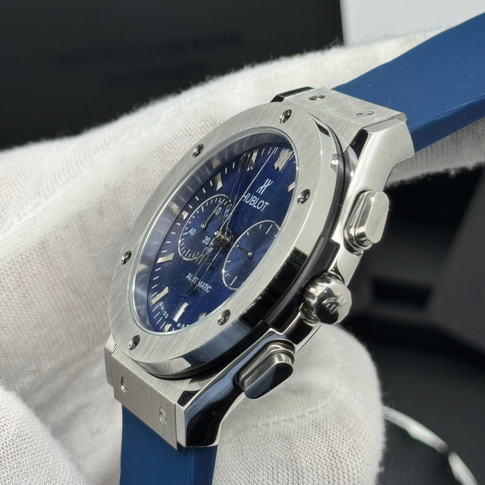 Hublot Classic Fusion Chronograph – Blue Dial | Rubber Strap