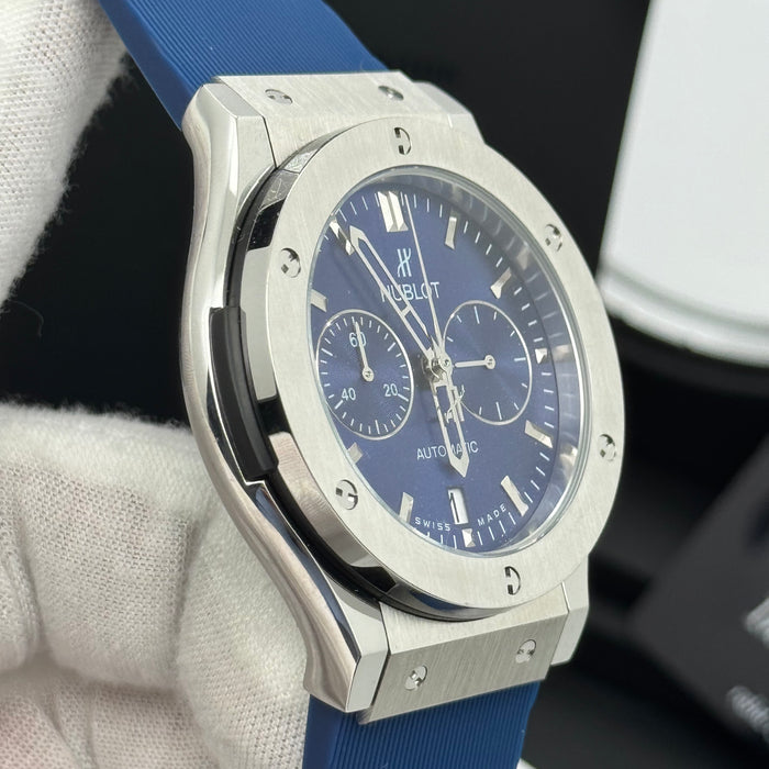 Hublot Classic Fusion Chronograph – Blue Dial | Rubber Strap