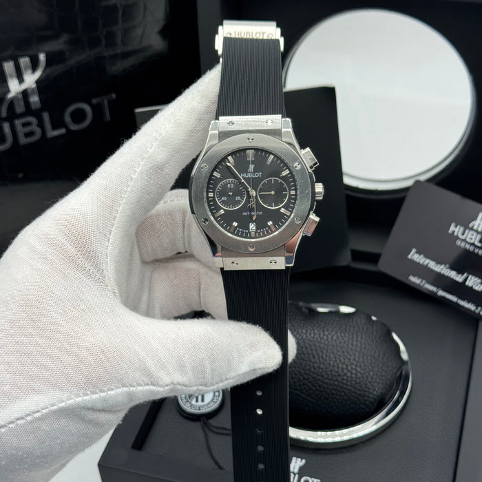 Hublot Classic Fusion Chronograph – Black Dial | Rubber Strap
