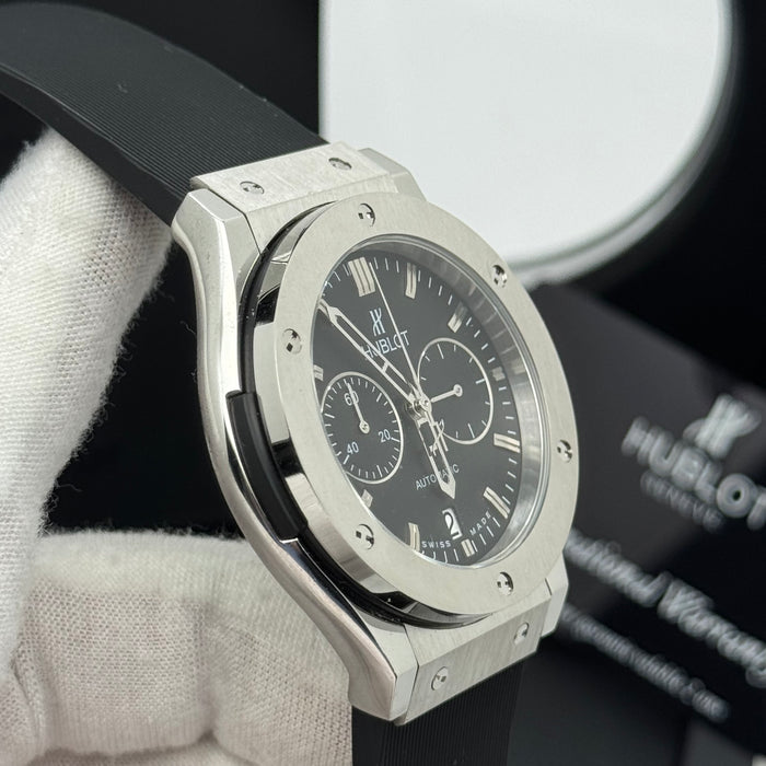 Hublot Classic Fusion Chronograph – Black Dial | Rubber Strap