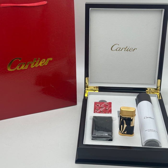 Cartier Signature Luxury Lighter – Black & Gold Icon Edition