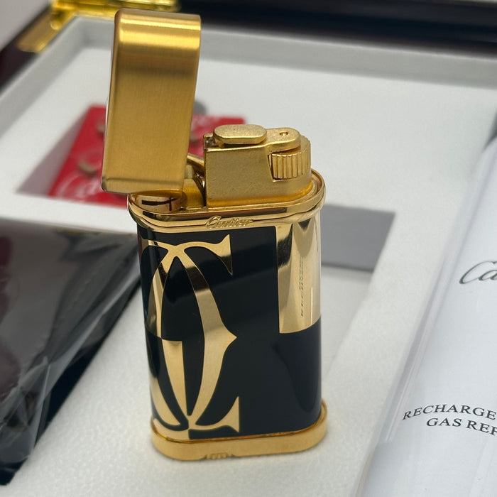 Cartier Signature Luxury Lighter – Black & Gold Icon Edition