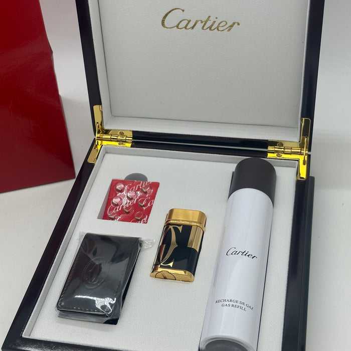 Cartier Signature Luxury Lighter – Black & Gold Icon Edition