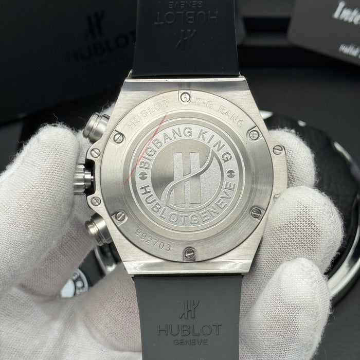 Hublot Big Bang Skeleton Chronograph – Steel Case | Blue Rubber Strap