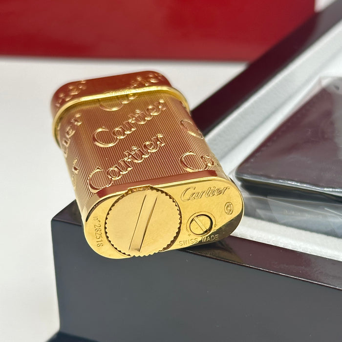 Cartier Luxury Lighter – Gold Engraved Logo Edition (Signature Statement Set)
