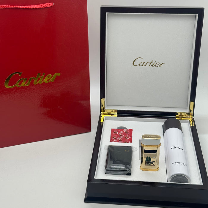 Panthère de Cartier motif oval Gold lighter