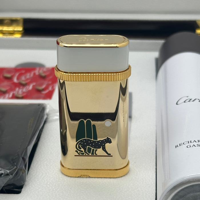 Panthère de Cartier motif oval Gold lighter