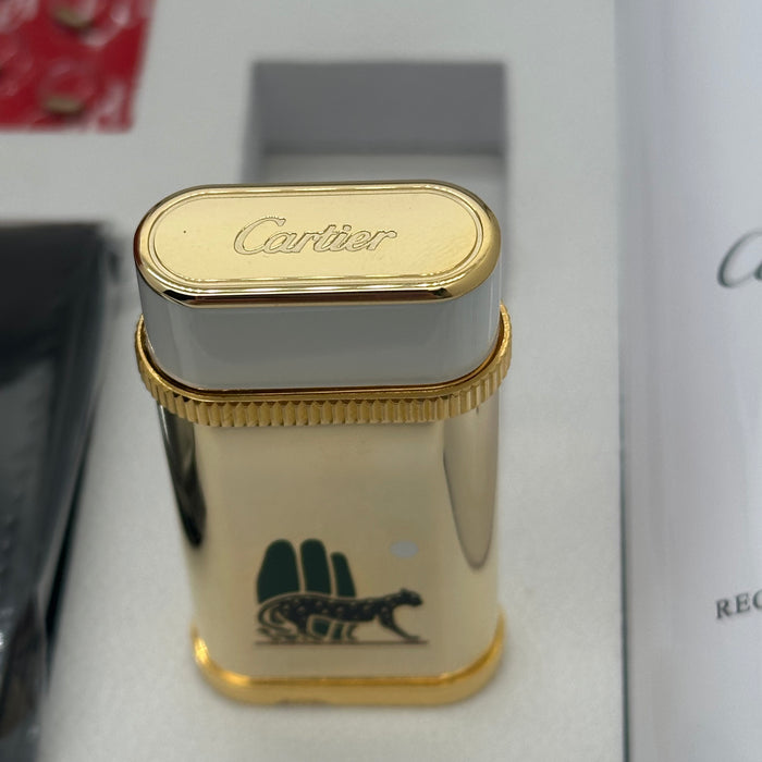 Panthère de Cartier motif oval Gold lighter