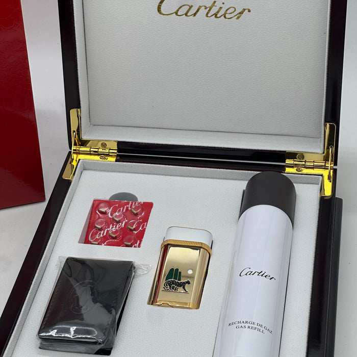 Panthère de Cartier motif oval Gold lighter