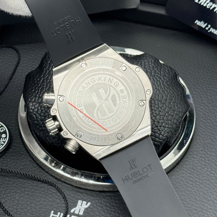 Hublot Big Bang Skeleton Chronograph – Steel Case | Blue Rubber Strap & Black Bezel