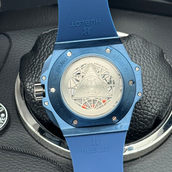 Hublot Big Bang Sang Bleu Skeleton – Blue Case & Blue Rubber Strap