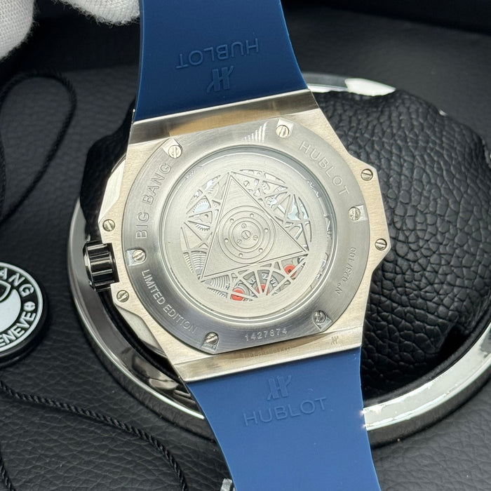 Hublot Big Bang Sang Bleu Skeleton – Steel Case | Blue Dial & Blue Rubber Strap