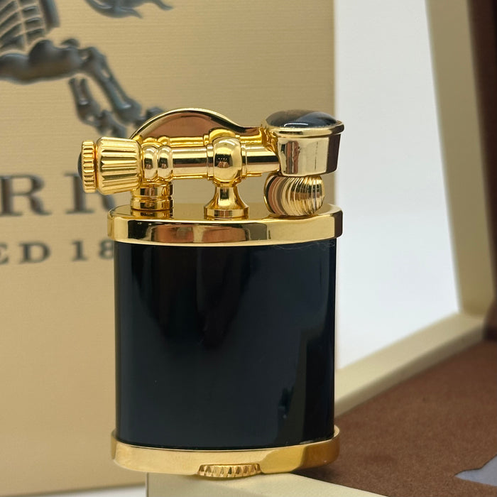 Luxury Burberry Black & Gold Vintage Lighter – Gift Edition (Burberry-Inspired)