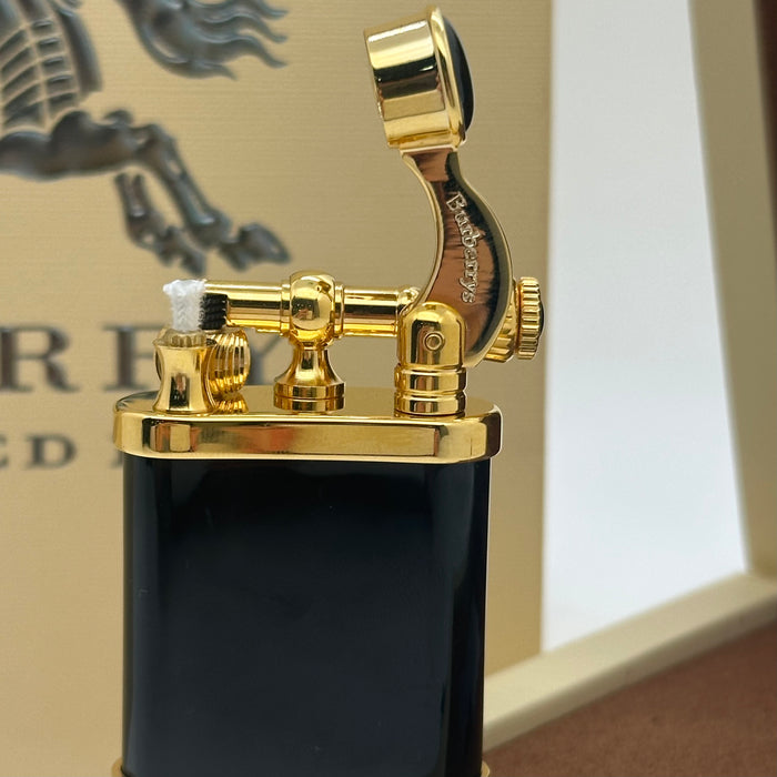 Luxury Burberry Black & Gold Vintage Lighter – Gift Edition (Burberry-Inspired)
