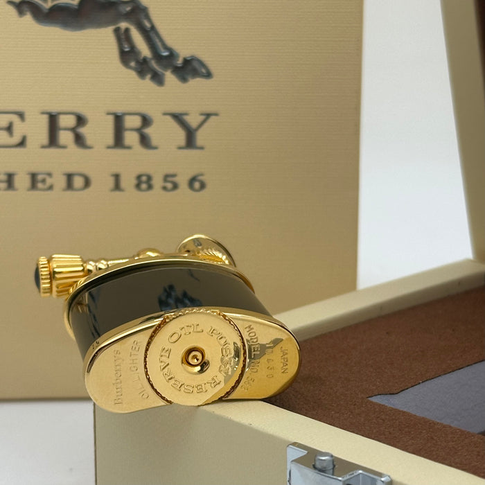 Luxury Burberry Black & Gold Vintage Lighter – Gift Edition (Burberry-Inspired)