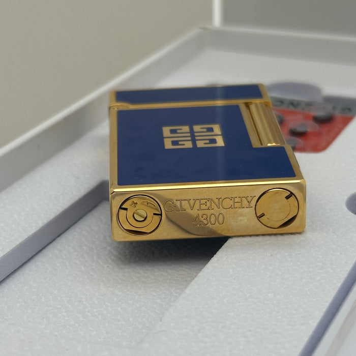 Givenchy Style Luxury Lighter – Blue & Gold Edition