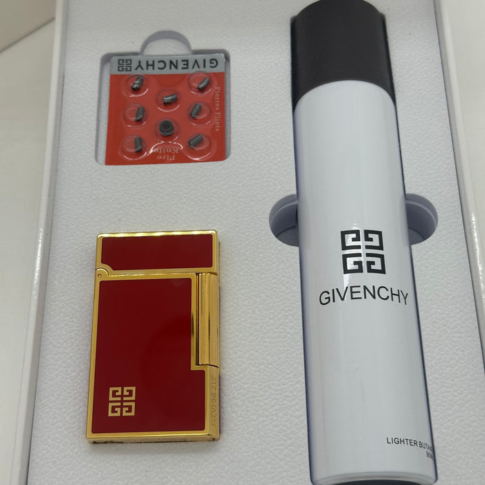Givenchy Style Luxury Lighter – Red & Gold Edition