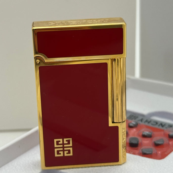 Givenchy Style Luxury Lighter – Red & Gold Edition