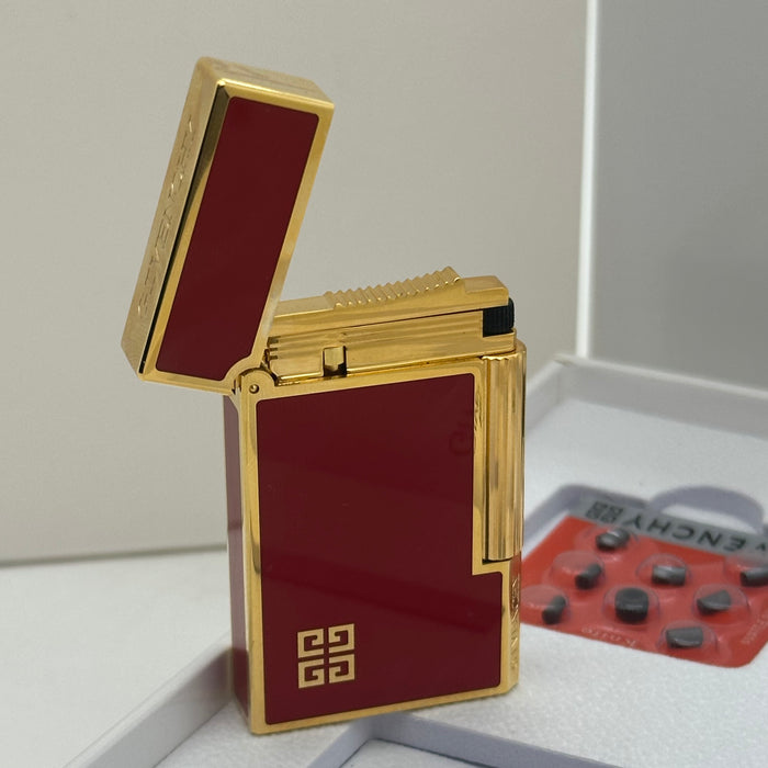 Givenchy Style Luxury Lighter – Red & Gold Edition