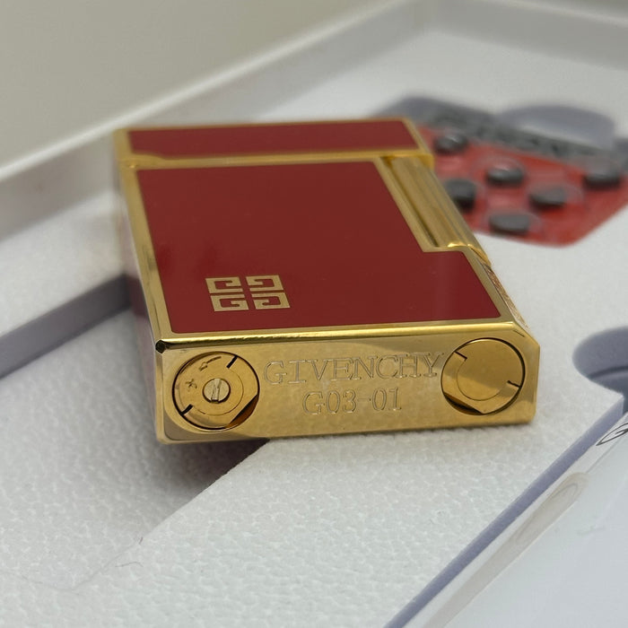 Givenchy Style Luxury Lighter – Red & Gold Edition