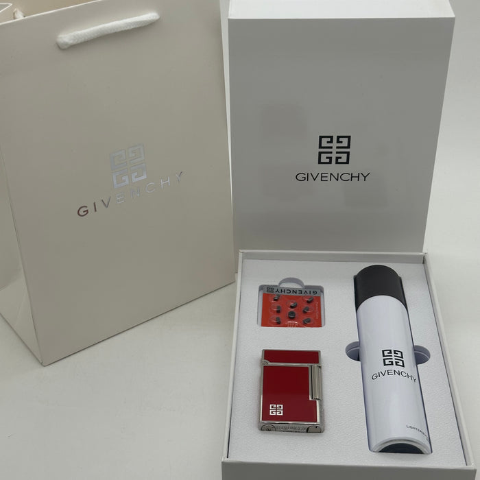 Givenchy Style Luxury Lighter – Red & Silver Edition