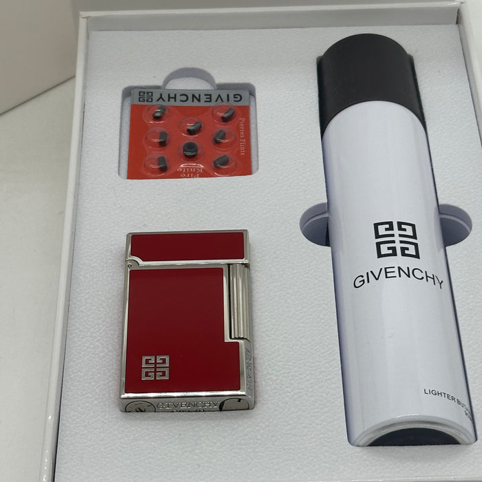 Givenchy Style Luxury Lighter – Red & Silver Edition