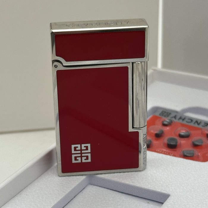 Givenchy Style Luxury Lighter – Red & Silver Edition