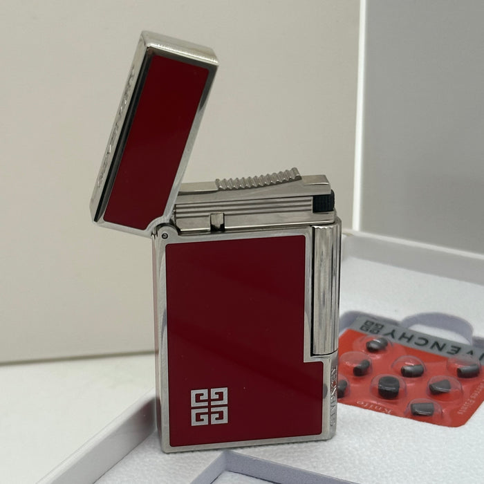 Givenchy Style Luxury Lighter – Red & Silver Edition