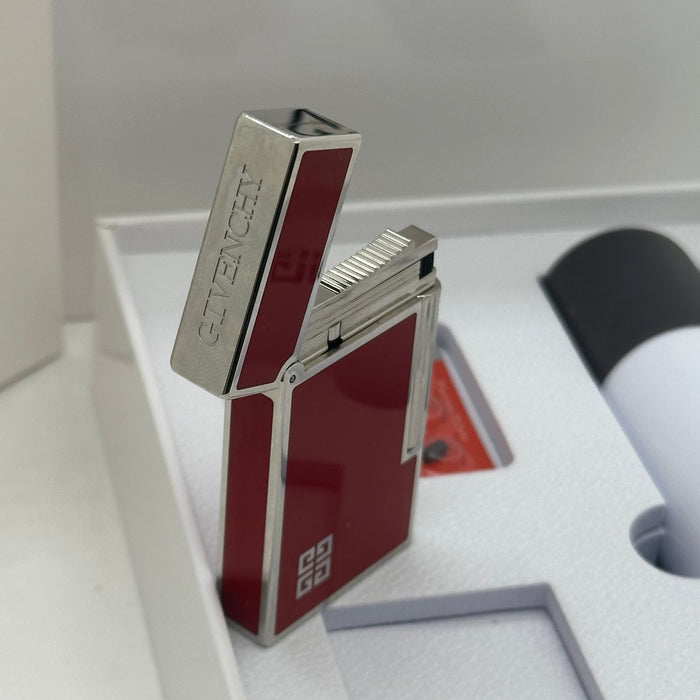 Givenchy Style Luxury Lighter – Red & Silver Edition