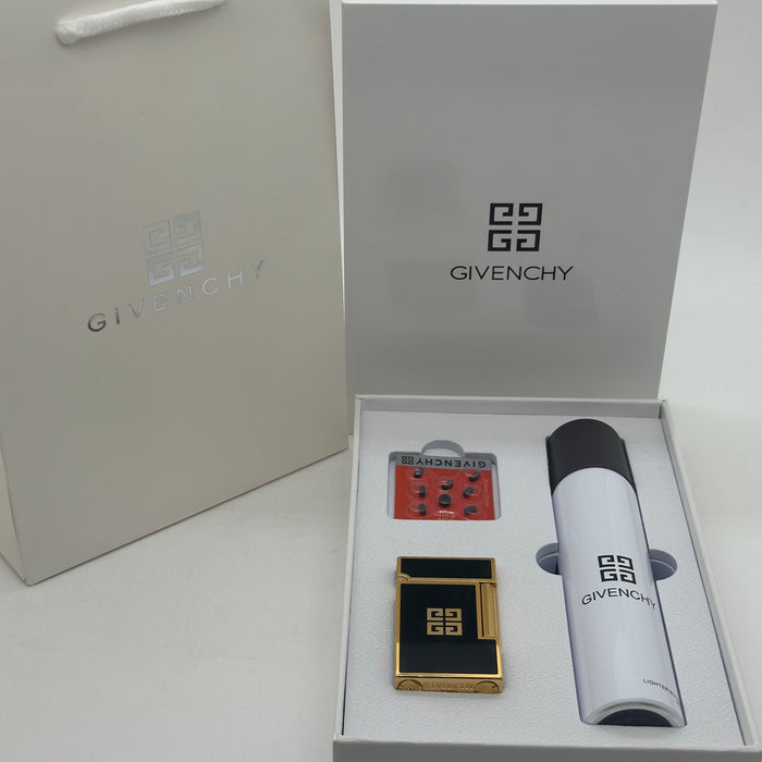 Givenchy Style Luxury Lighter – Black & Gold Edition