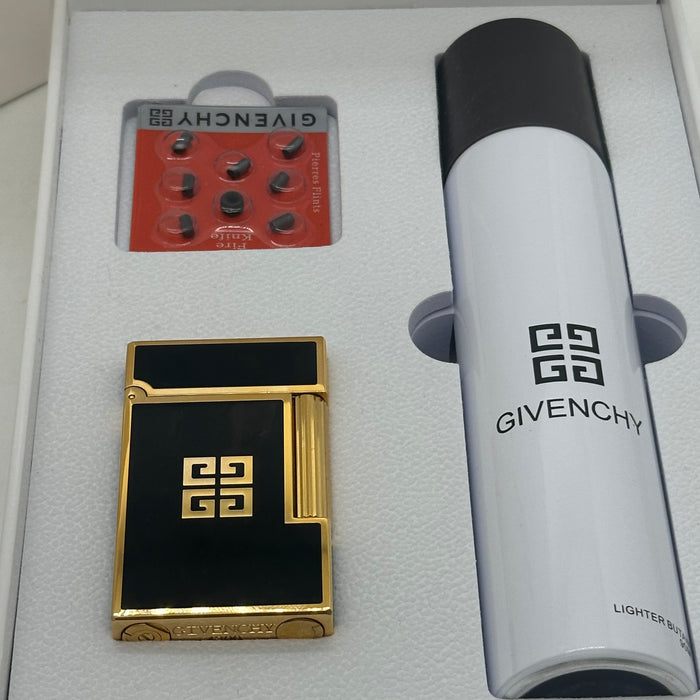 Givenchy Style Luxury Lighter – Black & Gold Edition