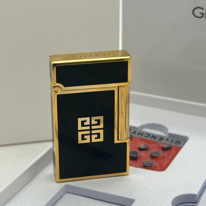 Givenchy Style Luxury Lighter – Black & Gold Edition