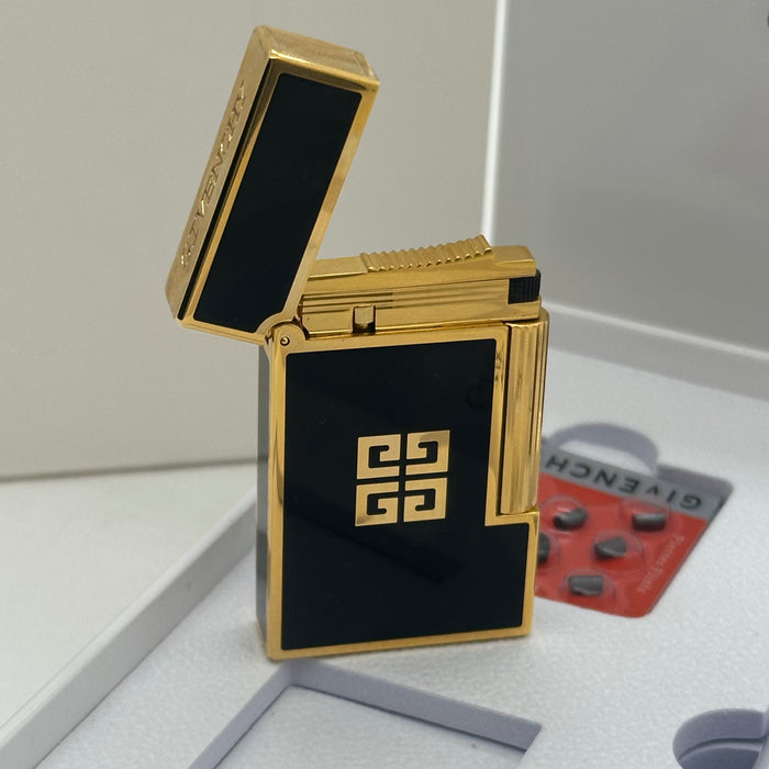 Givenchy Style Luxury Lighter – Black & Gold Edition