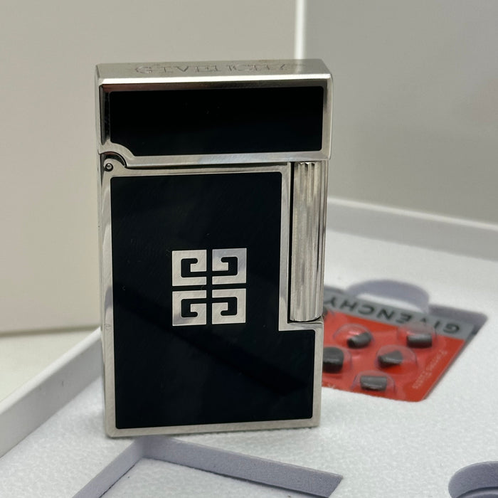 Givenchy Style Luxury Lighter – Silver & Black Edition