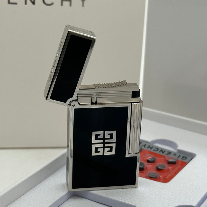 Givenchy Style Luxury Lighter – Silver & Black Edition