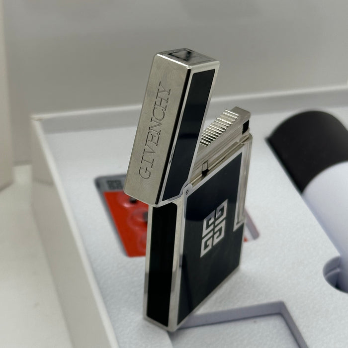 Givenchy Style Luxury Lighter – Silver & Black Edition