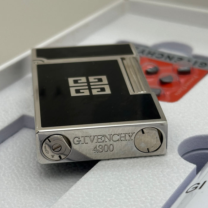 Givenchy Style Luxury Lighter – Silver & Black Edition